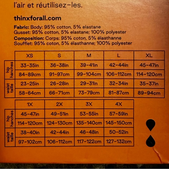 Thinx For All Period Underwear Size XS Brief Moderate Absorbency Brand New - Picture 4 of 4